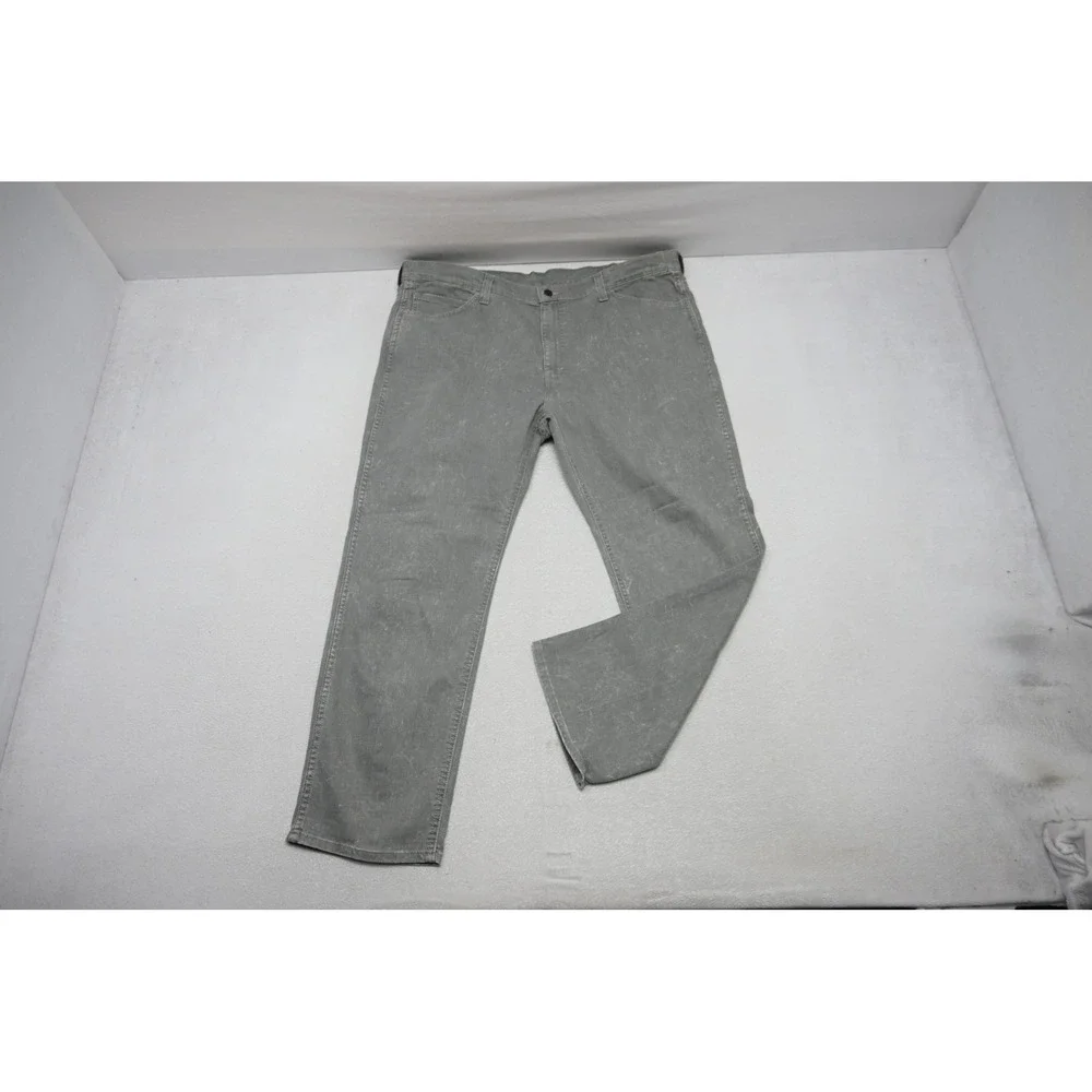 Levis 541 Athletic Taper Mens 42x30 Grey Acid Wash Stretch Jeans Excellent